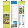 Opakowanie Kalendarz 2024 paskowy 13 planszowy Ogrody