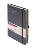 Okładka książki Kalendarz 2024 Rubi A5 grafit DNS
