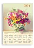 Opakowanie Kalendarz 2024 ścienny plakatowy Bukiet