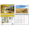 Opakowanie Kalendarz 2025 A4 terminarz 13 plansz PL Pejzaże