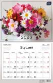 Opakowanie Kalendarz 2025 jednodzielny 32x50cm Kwiaty