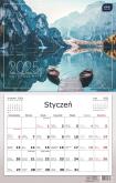 Opakowanie Kalendarz 2025 jednodzielny 32x50cm Widoki