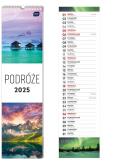 Opakowanie Kalendarz 2025 paskowy Podróże