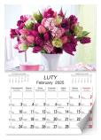 Opakowanie Kalendarz 2025 ścienny Lux Bukiety