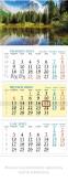 Okładka książki Kalendarz 2025 trójdzielny Jezioro