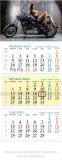 Okładka książki Kalendarz 2025 trójdzielny Motor