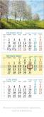 Okładka książki Kalendarz 2025 trójdzielny Wiosna