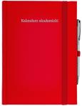 Okładka książki Kalendarz akademicki A5 tyg Cross z gumką czerwony