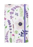 Opakowanie Kalendarz kieszonkowy 2025 T Fioletowe kwiaty ALBI