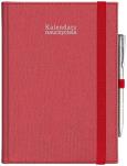 Okładka książki Kalendarz naucz. 2024/2025 A5 tyg. gumka czerwony
