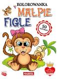 Okładka książki Kolorowanka Małpie figle z naklejkami