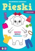 Okładka książki Kolorowanka-ubieranka. Pieski