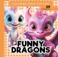 Opakowanie Kolorowanka usztywniana Funny dragons Śmieszne smoki pomarańcz