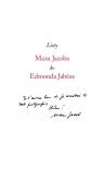 Okładka książki Listy Maxa Jacoba do Edmonda Jabesa