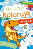 Okładka książki Maluchy kolorują. Dinozaury
