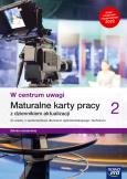 Okładka książki Nowe wiedza o społeczeństwie W centrum uwagi karty pracy maturalne 2 liceum i technikum zakres rozszerzony