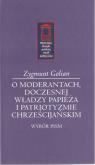Okładka książki O moderantach, doczesnej władzy papieża i patriotyzmie chrześcijańskim