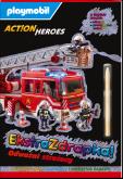 Okładka książki Odważni strażacy. Playmobil Action Heroes. Ekstrazdrapka