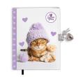 Opakowanie Pamiętnik z zakładką i kłódką The sweet pets Kot