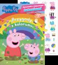 Okładka książki Peppa Pig. Rysowanki z bajecznymi tatuażami cz. 1 Przygody z kolorami