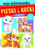 Okładka książki Pieski i kotki. Moja kolorowanka