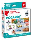 Okładka książki Pojazdy. Pierwsze puzzle + figurki. Kapitan Nauka