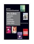 Okładka książki Pro Libris Lubuskie Pismo Literacko-Kulturalne 2001-2021