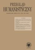Opakowanie Przegląd Humanistyczny 2024/3 (486)