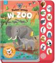 Okładka książki Słucham i poznaję. W zoo. Książeczka z dźwiękami