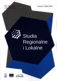 Opakowanie Studia Regionalne i Lokalne 2 (88) 2022