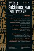 Opakowanie Studia socjologiczo polityczne Nowe 2(17)2022