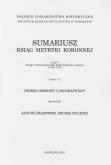 Opakowanie Sumariusz ksiąg metryki koronnej Część V Księgi z okresu panowania króla Zygmunta Augusta (1548-15