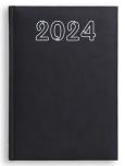 Opakowanie Terminarz 2024 A5 dzienny Standard - czarny