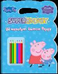 Okładka książki W wesołym świecie Peppy. Świnka Peppa. SuperKolory
