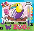 Okładka książki W zoo. Kredka segmentowa. Koloruję i poznaję