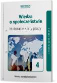 Okładka książki Wiedza o społeczeństwie maturalne karty pracy 4 liceum i technikum zakres rozszerzony