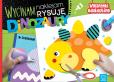 Okładka książki Wycinam, naklejam, rysuję. Dinozaury. Wycinanki edukacyjne