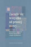 Okładka książki Zaczęło się wszystko od prostej mowy