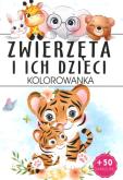 Okładka książki Zwierzęta i ich dzieci. Kolorowanka