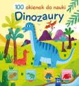 Okładka książki 100 okienek do nauki. Dinozaury