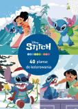 Okładka książki 40 plansz do kolorowania. Disney Stitch