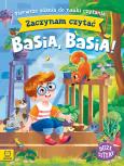 Okładka książki Basia, Basia!. Zaczynam czytać. Duże litery. Pierwsze zdania do nauki czytania.