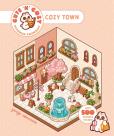 Okładka książki Cozy Town. Cute 'n' Cozy Sticker Therapy