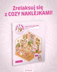 Okładka książki CUTE'N'COZY. Terapia COZY naklejkami