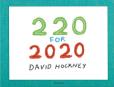 Okładka książki David Hockney. 220 for 2020