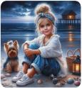 Opakowanie Diamentowa Mozaika Dziewczynka z pieskiem na wybrzeżu NO-2001529
