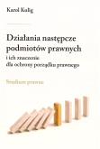 Okładka książki Działania następcze podmiotów prawnych