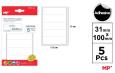 Opakowanie Etykiety samoprzylepne 31x100mm 5ark