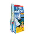 Okładka książki Jeziora Mazurskie; 2-częściowa laminowana mapa żeglarska 1:60 000