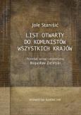 Okładka książki Jole Stanišić, List otwarty do komunistów wszystkich krajów